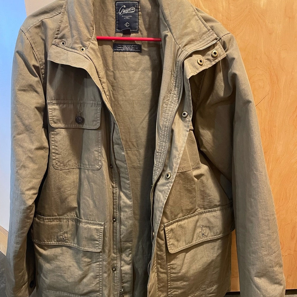 Greyers Clothiers army green jacket